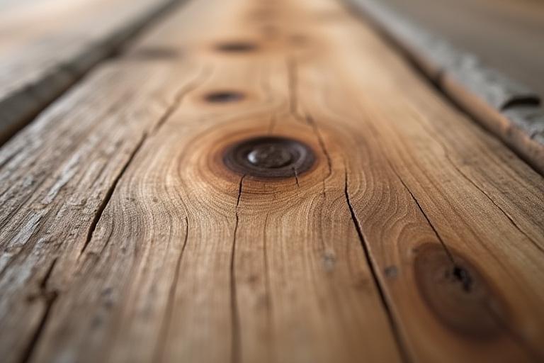 再生木材の温かい質感